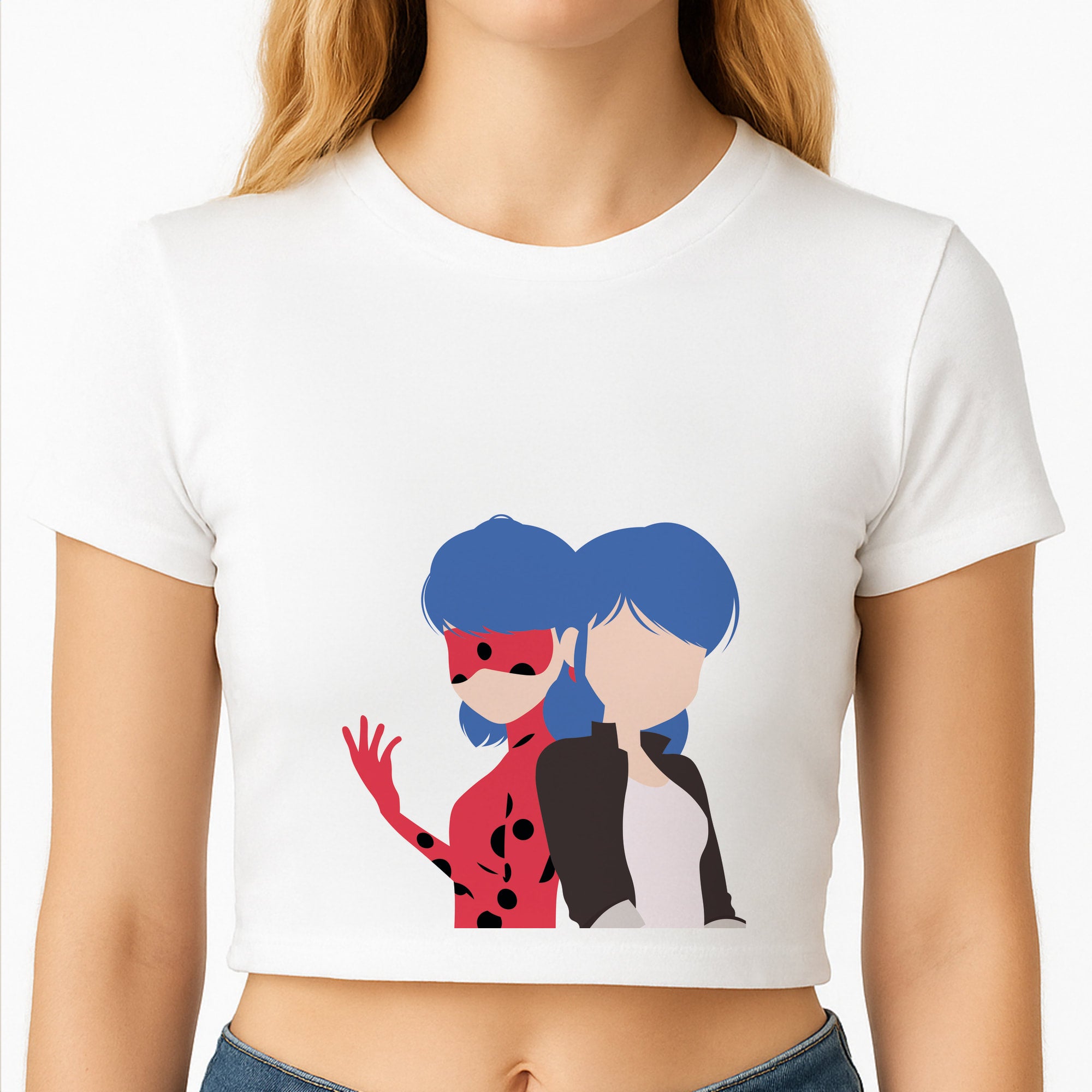 Marinette And Ladybug Crop Top
