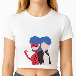 Marinette And Ladybug Crop Top