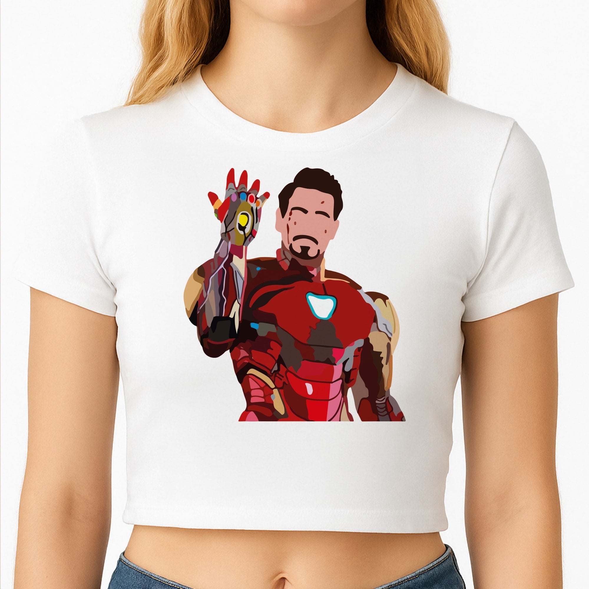 Iron Man Crop Top