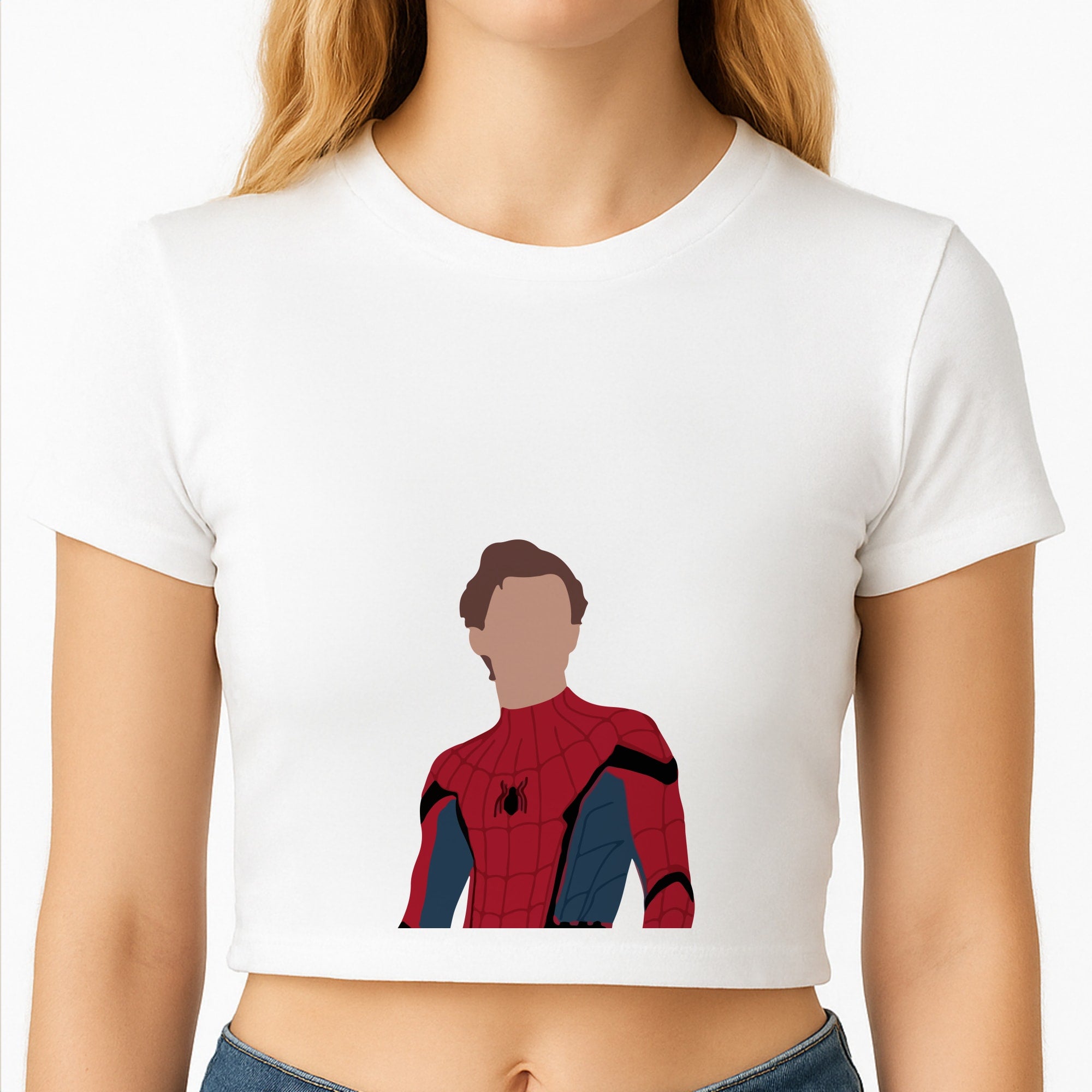 Spiderman Crop Top