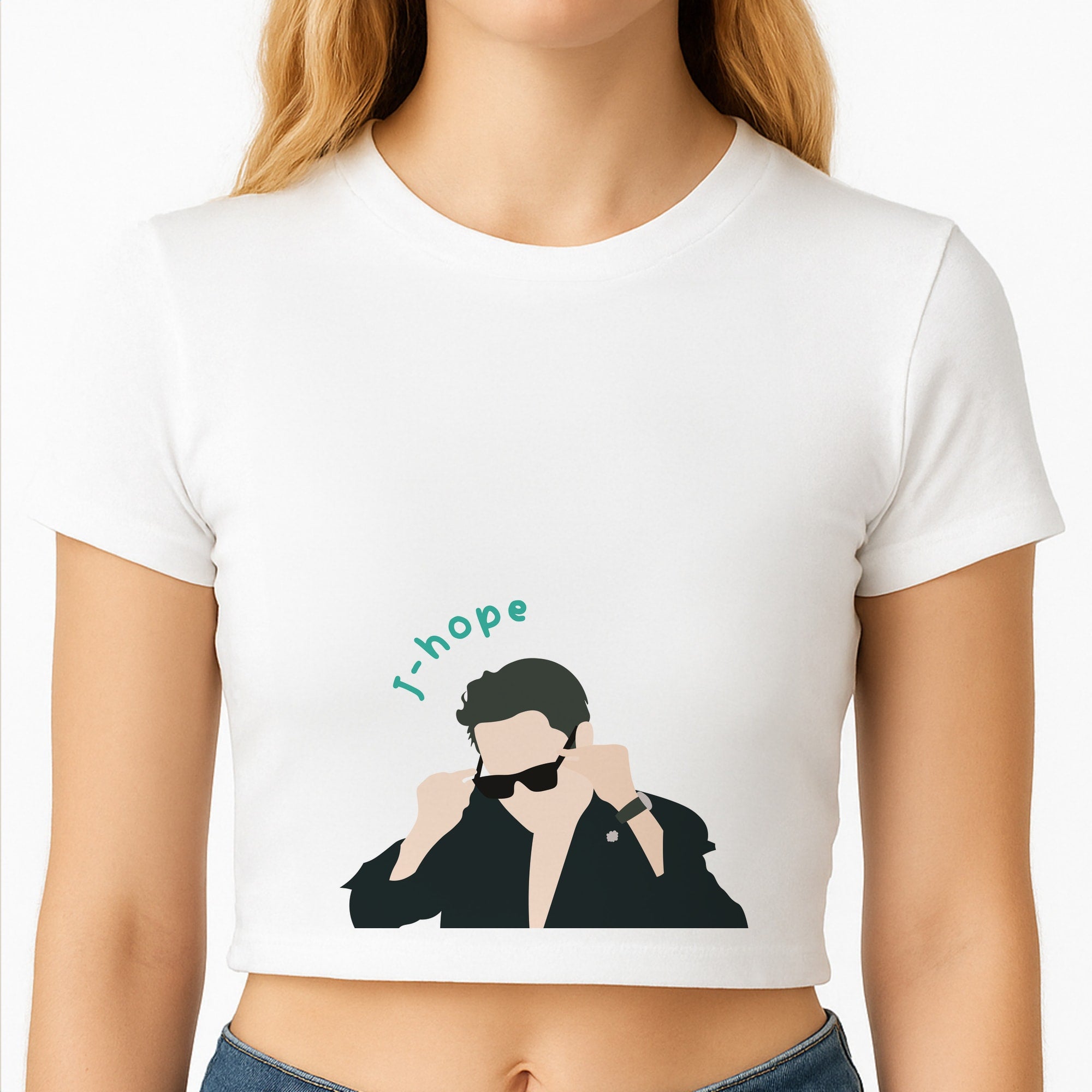 J-Hope Glasses - K Pop Crop Top