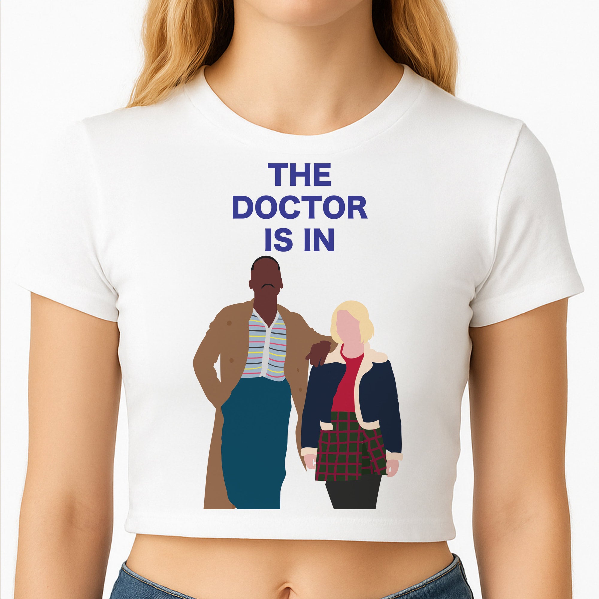 The Doctor Is In - Doctor Who Crop Top