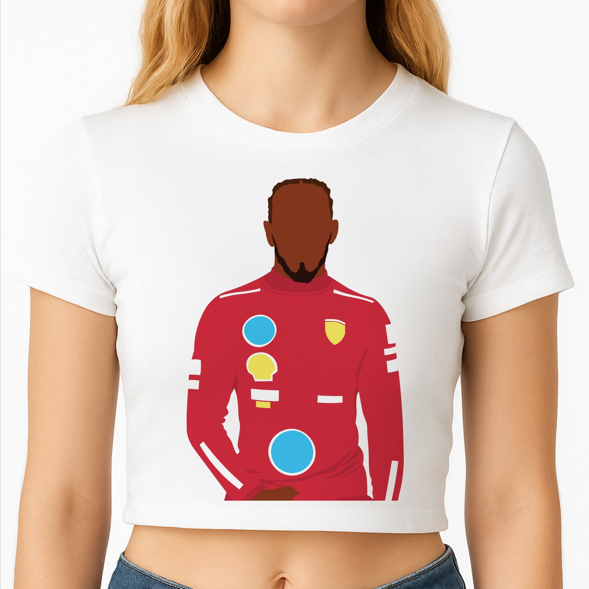 Hamilton In Red Crop Top