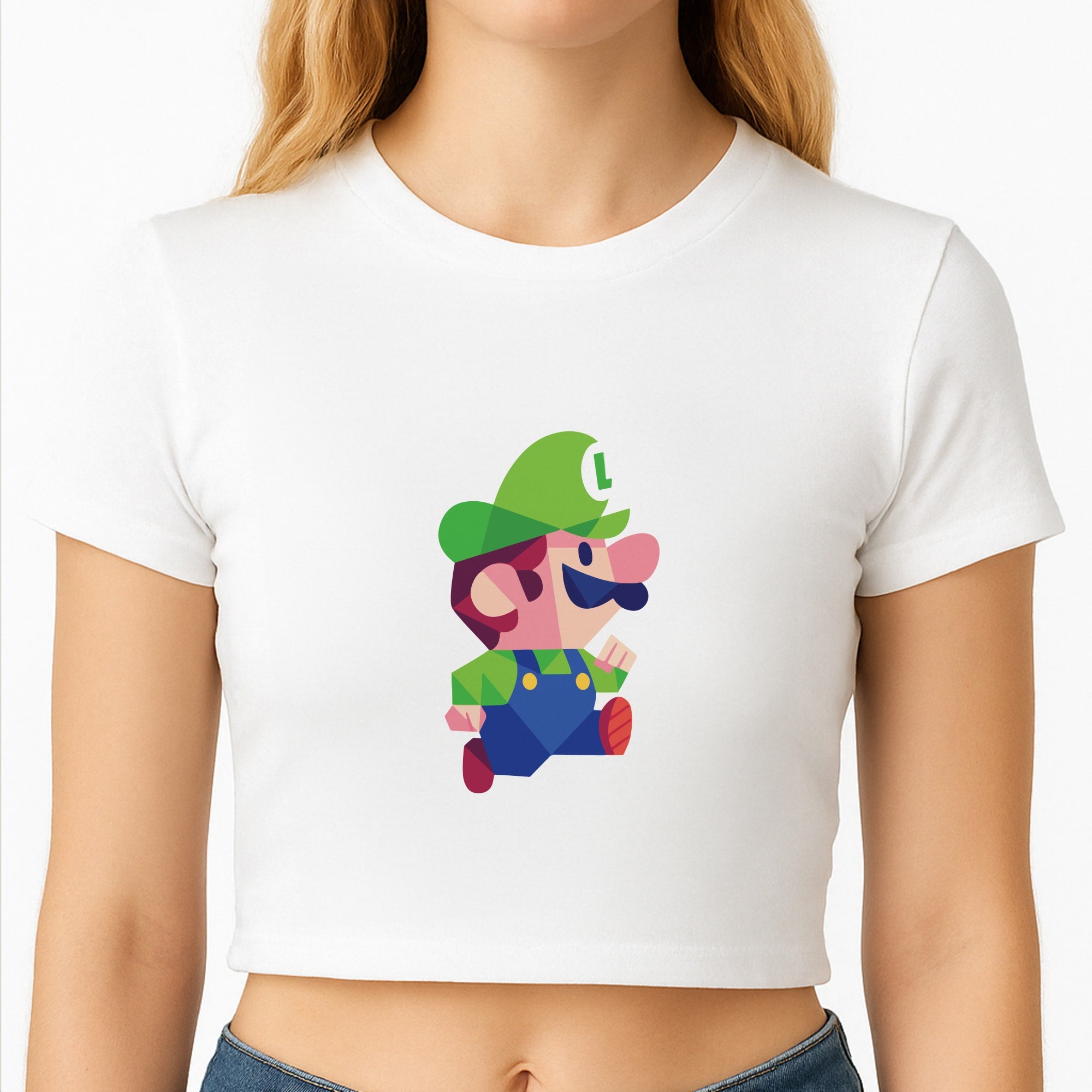 Running Luigi - Mario Crop Top