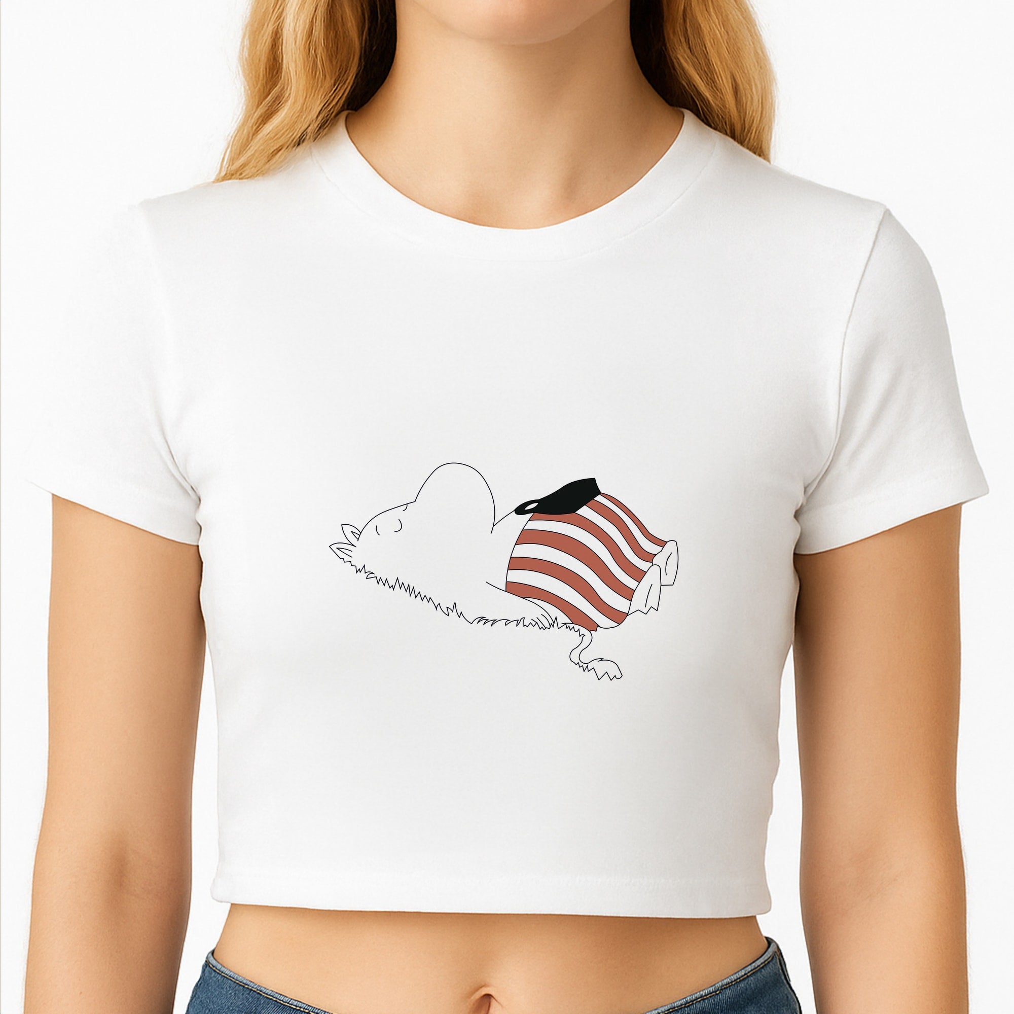 Moom On Grass Crop Top