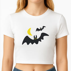 Halloween Pattern 4 Crop Top
