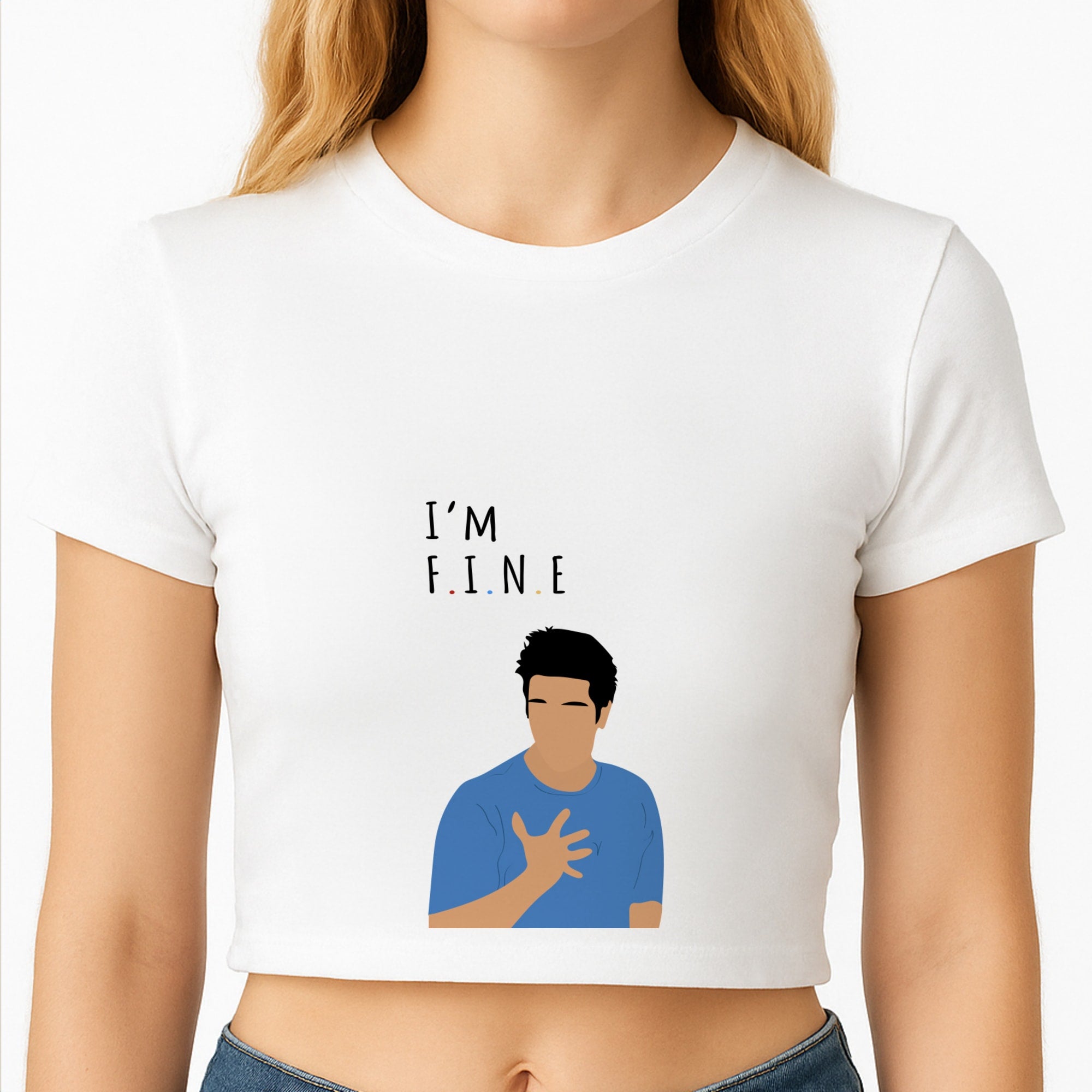 I'm Fine Crop Top