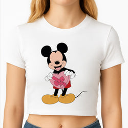 Mickey's Gift Valentine's Crop Top