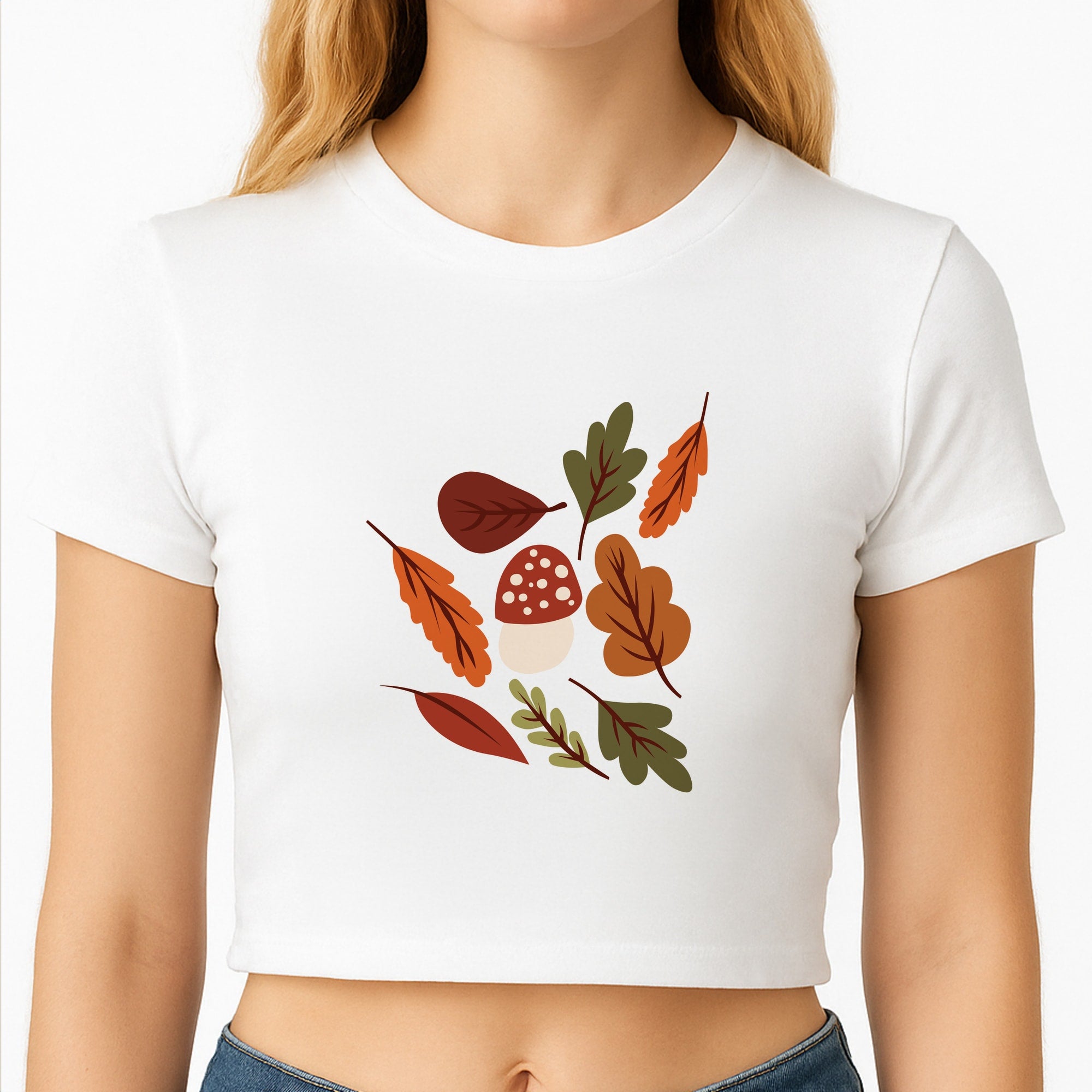 Autumn Pattern Crop Top