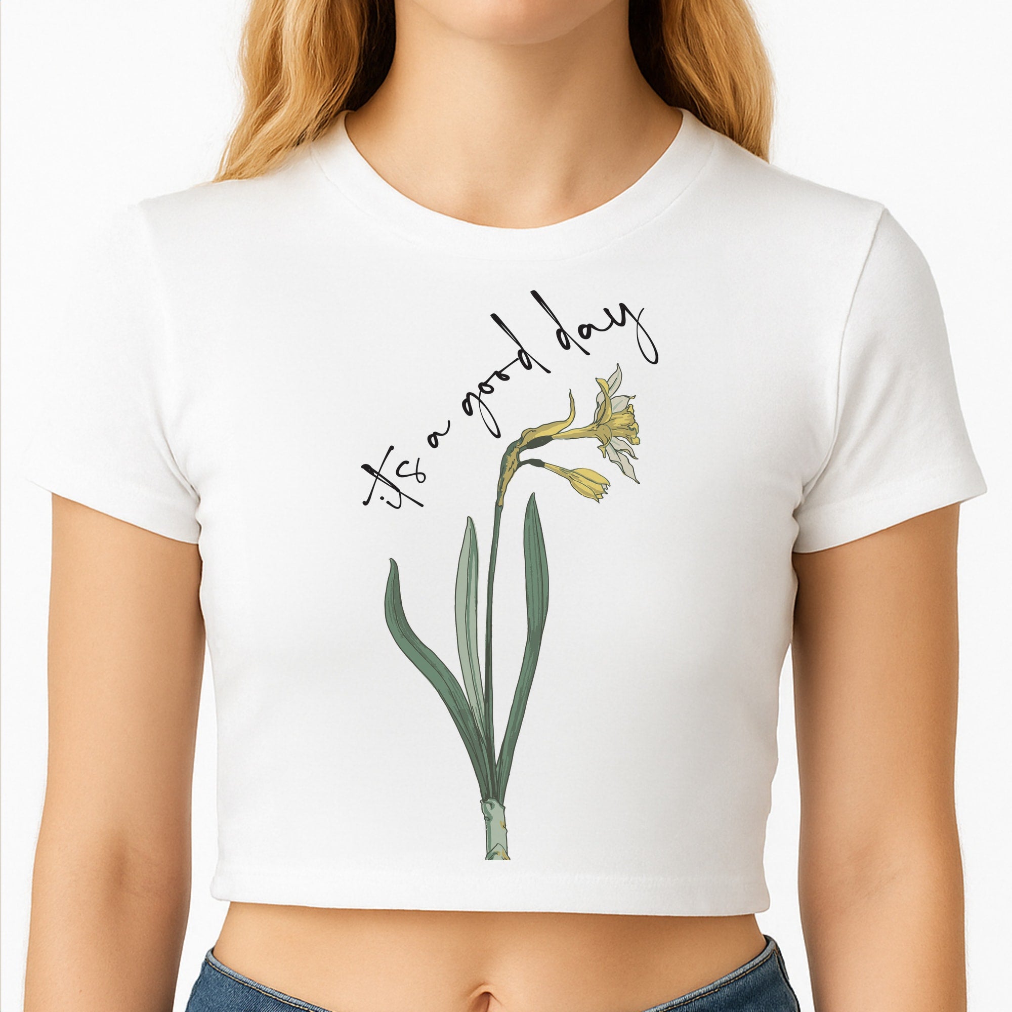 It's A Good Day Crop Top
