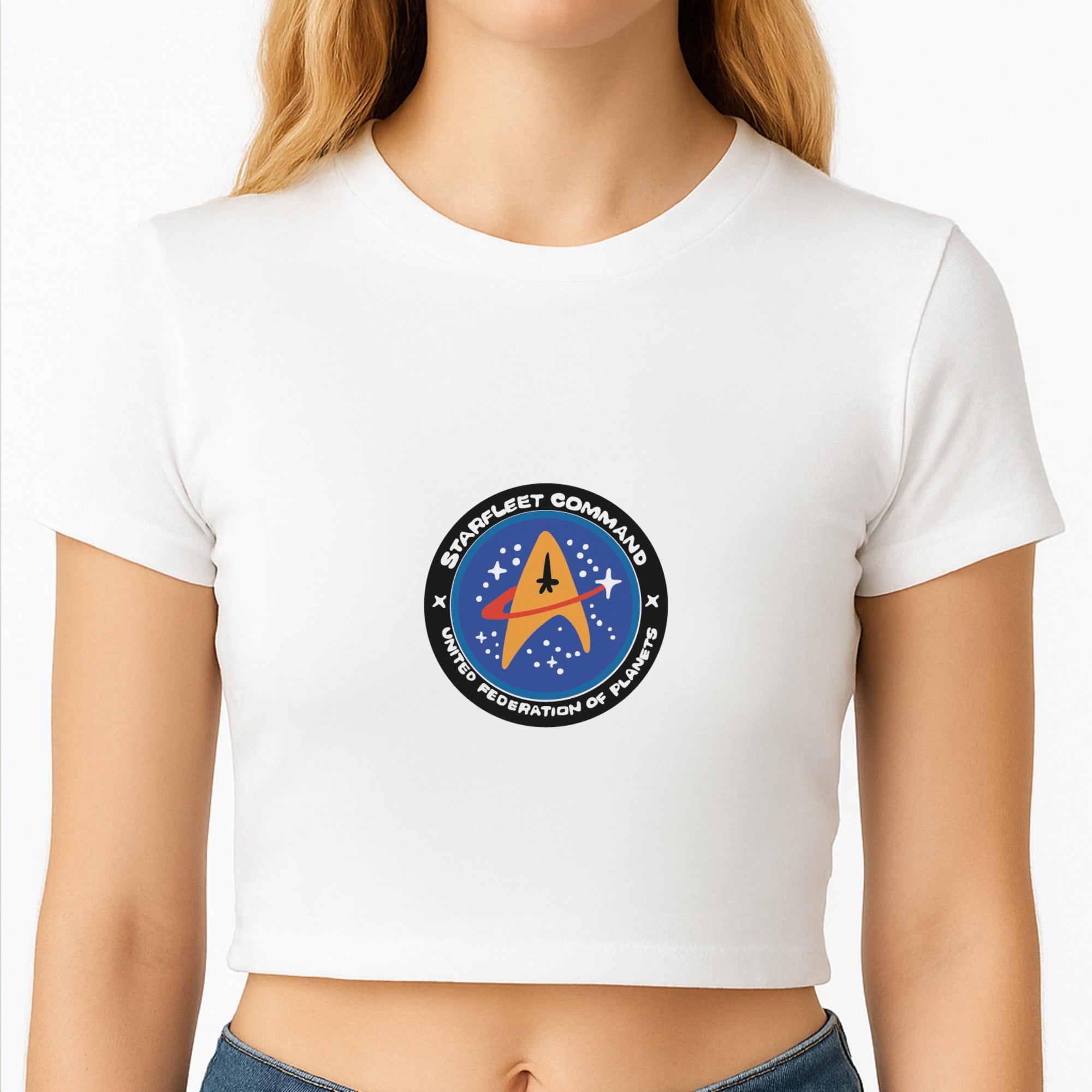 Starfleet command Crop Top