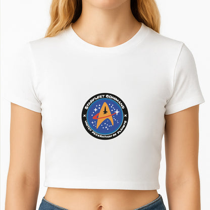 Starfleet command Crop Top