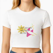 I Don't Need A Man - Summer Quotes Crop Top 2