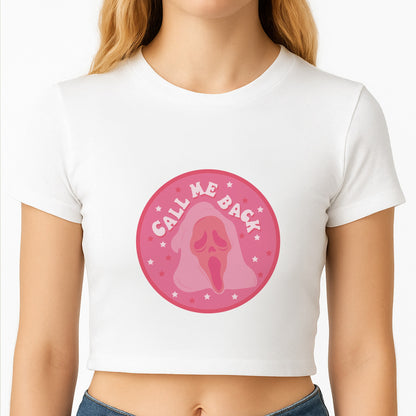 Call Me Back Ghostface - Scream Crop Top