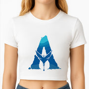 Alien World Logo Crop Top 2