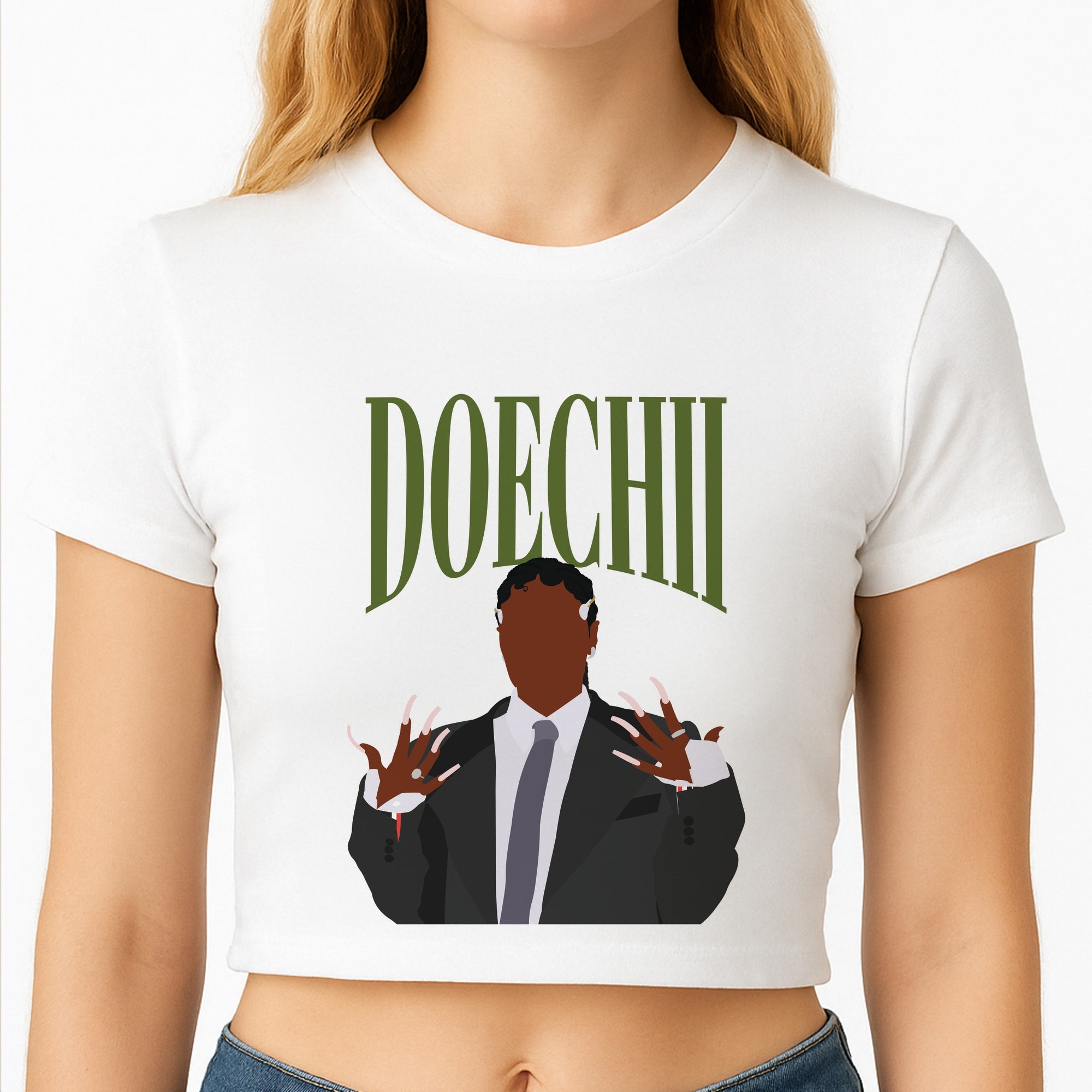 Rapper In Suit Crop Top