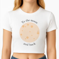 To The Moon And Back Crop Top