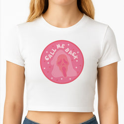 Call Me Back Ghostface - Scream Crop Top