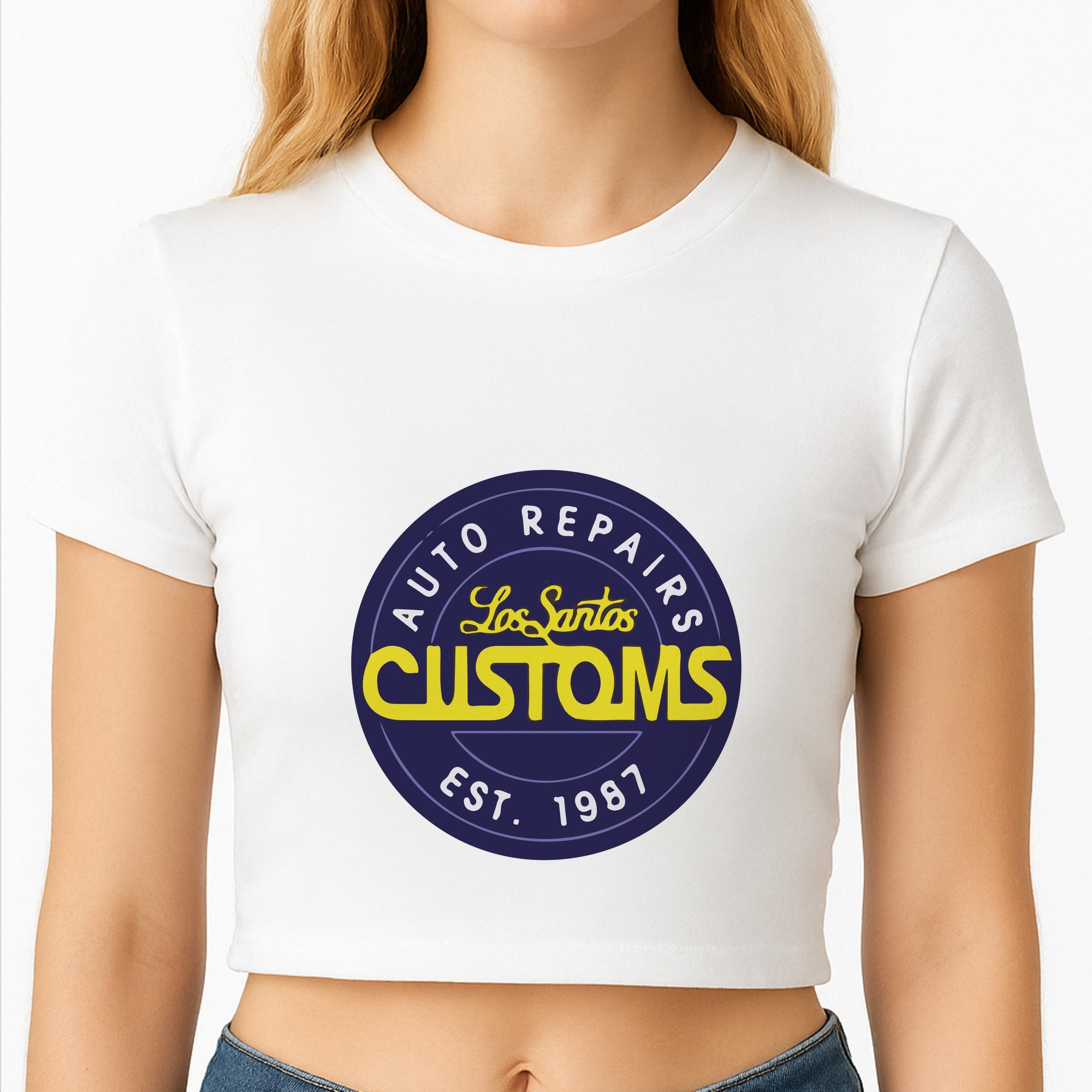 Los Santos Customs - Video Game Crop Top