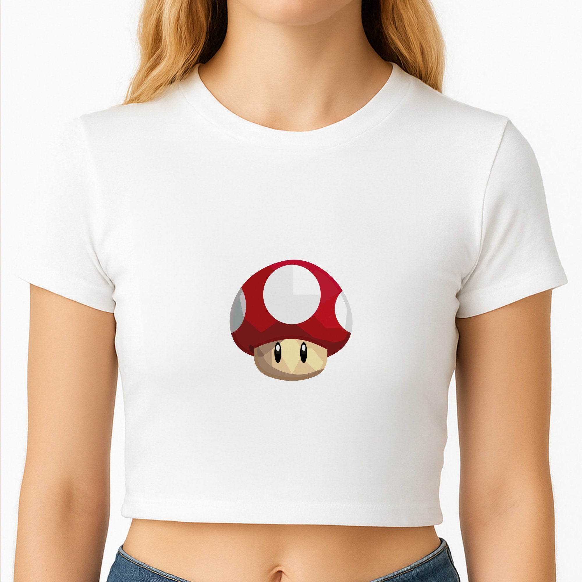 Toad - Mario Crop Top