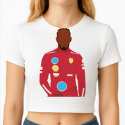 Hamilton In Red Crop Top 2