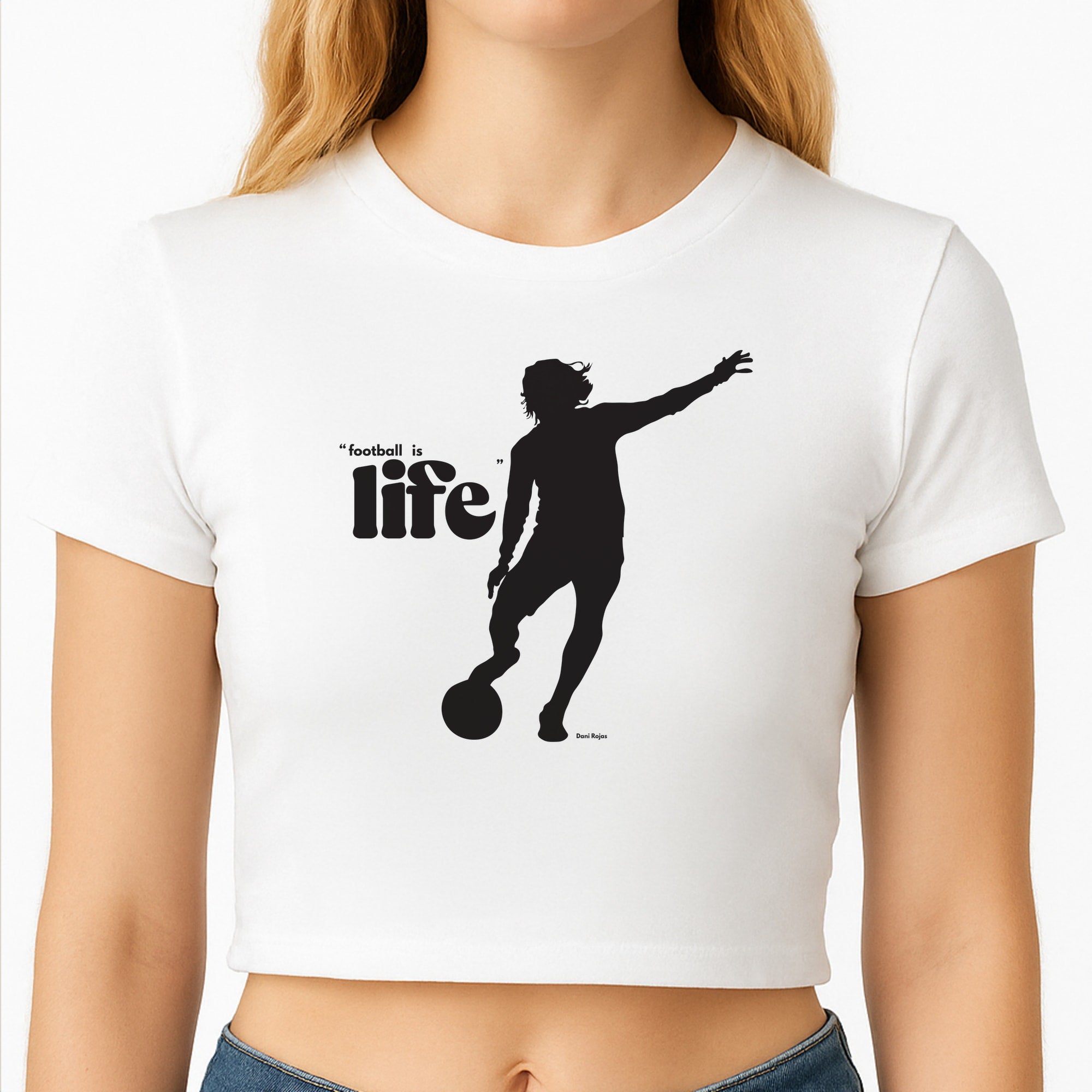 Football Is Life Crop Top
