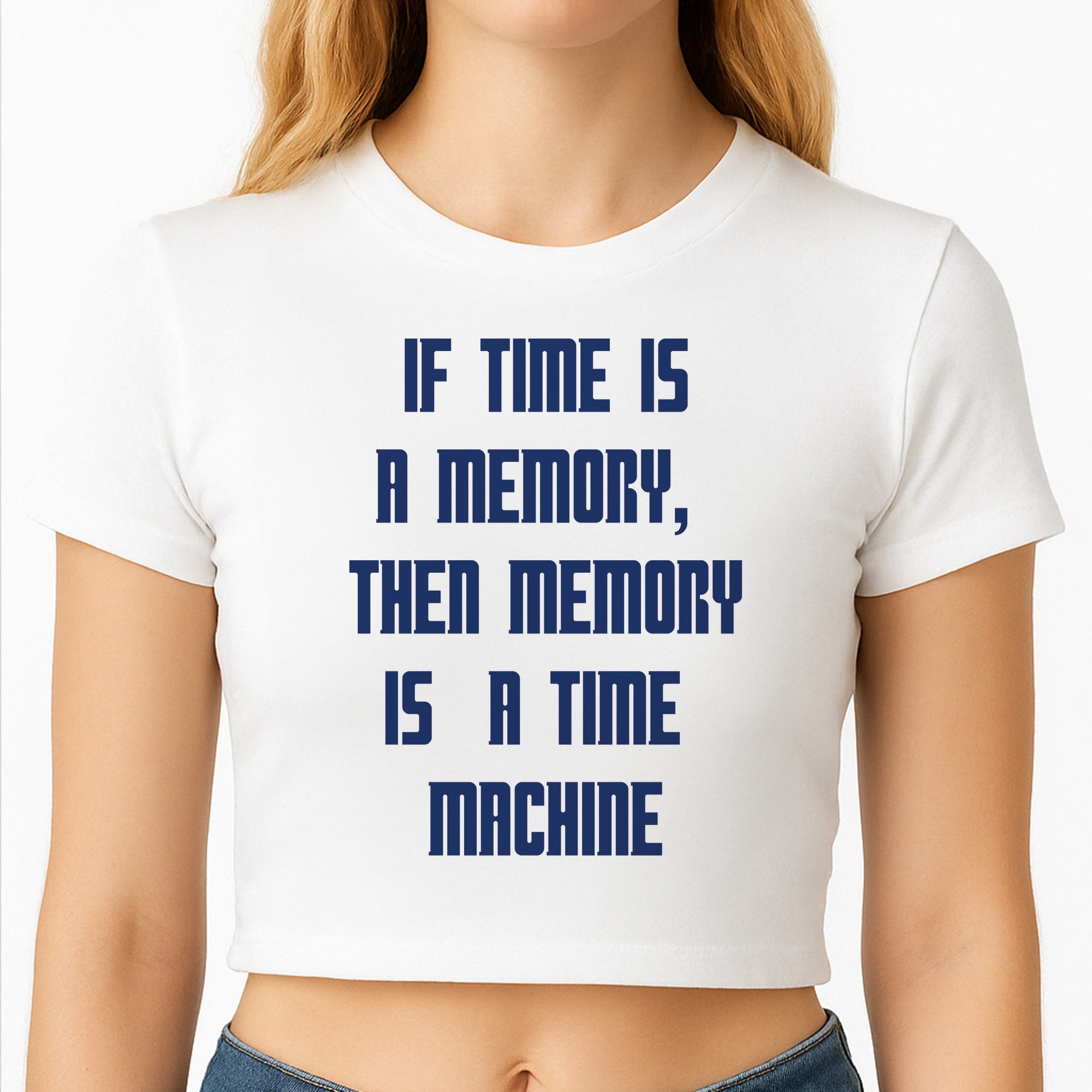 If Time Is A Memory - Doctor Who Crop Top