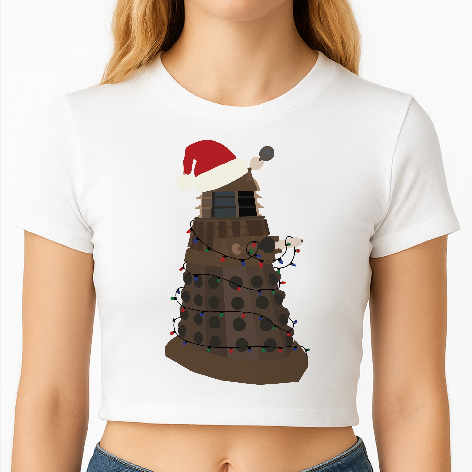 Christmas Dalek - Doctor Who Crop Top