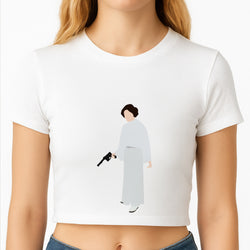 Leia Faceless With Gun Crop Top