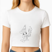 Wizard Mickey Blue Crop Top 2