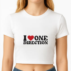 I Love Direction Crop Top