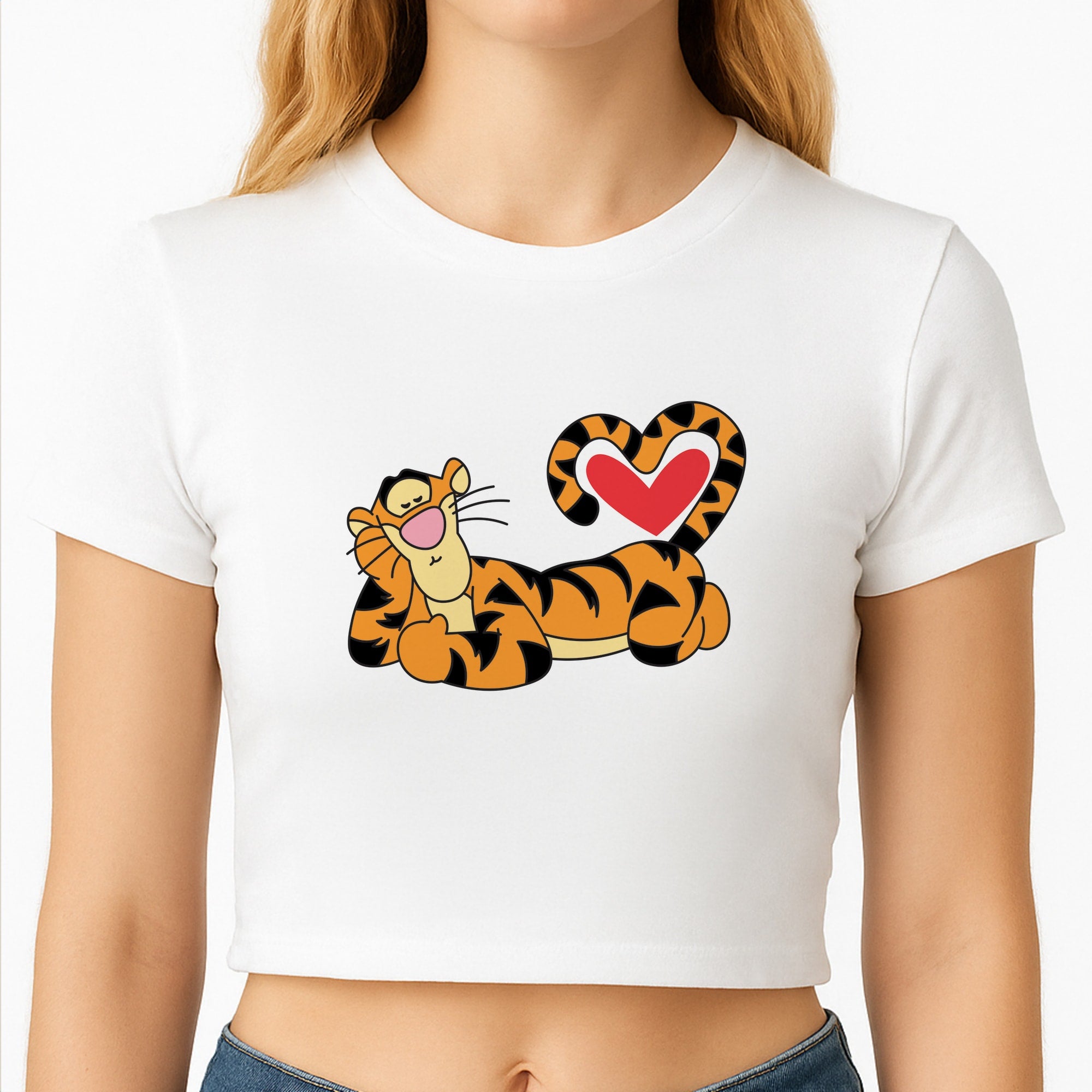 Tiger Valentine's Crop Top