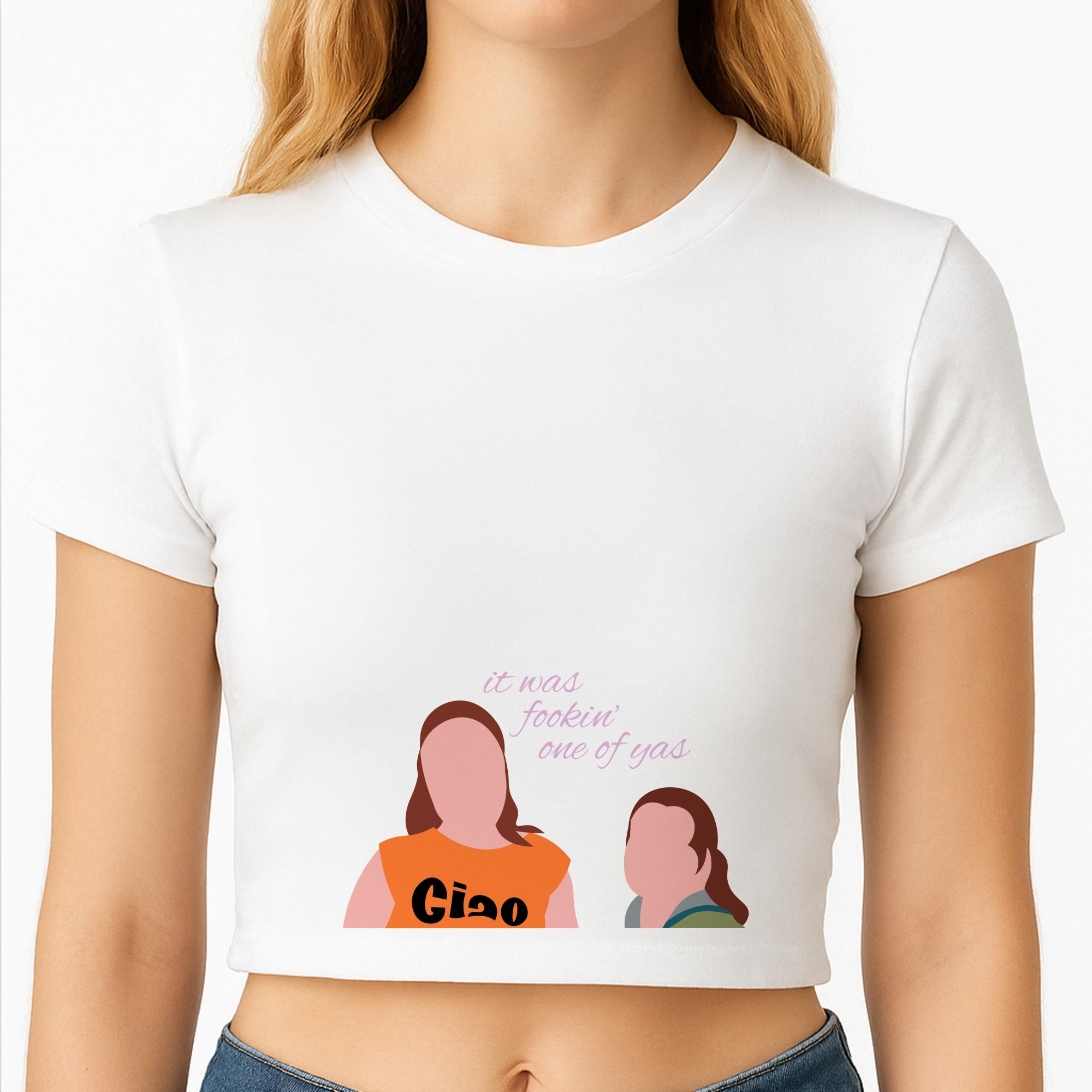 It Was Fookin' One Of Yas - British Pop Culture Crop Top