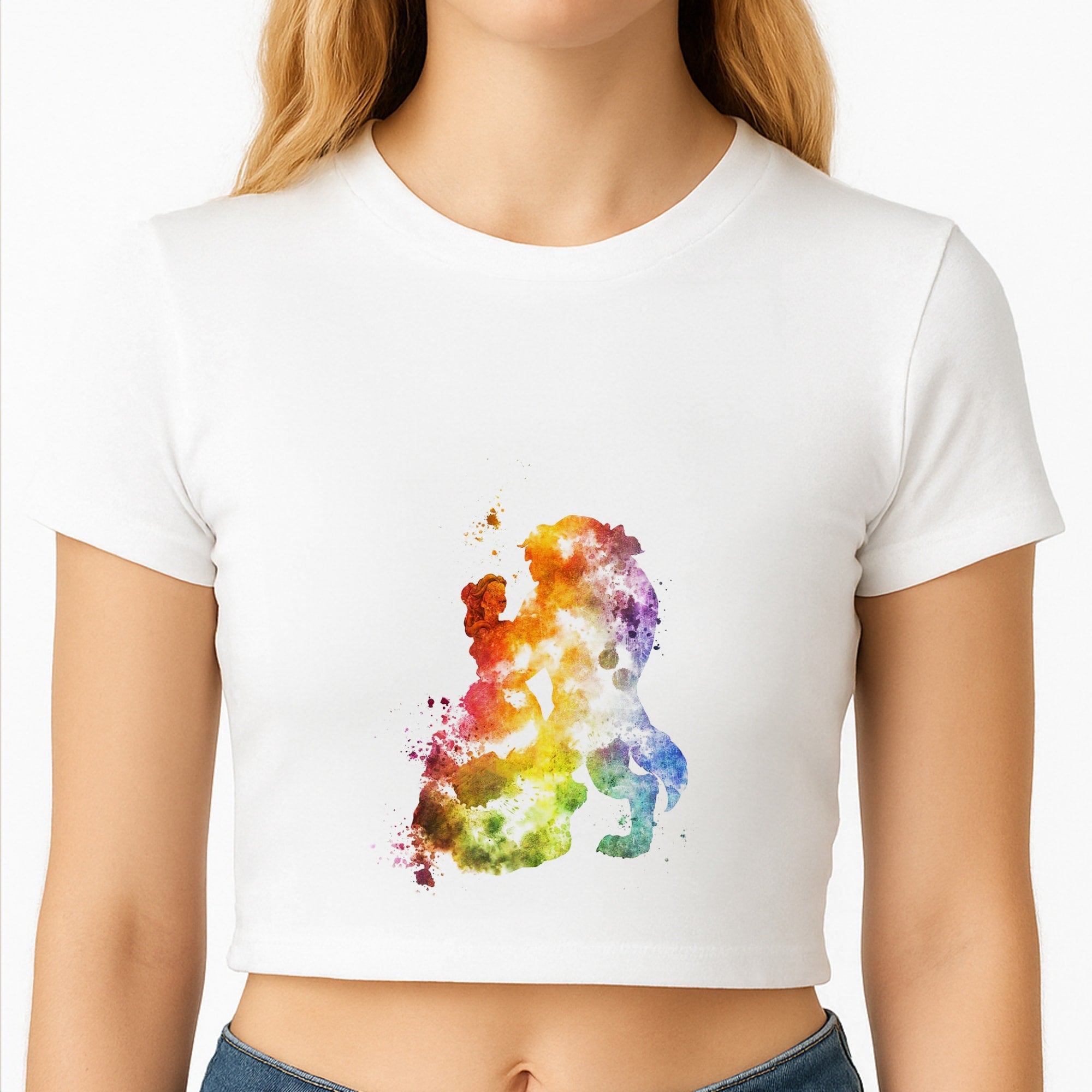 Watercolour Beauty Fairytale Crop Top