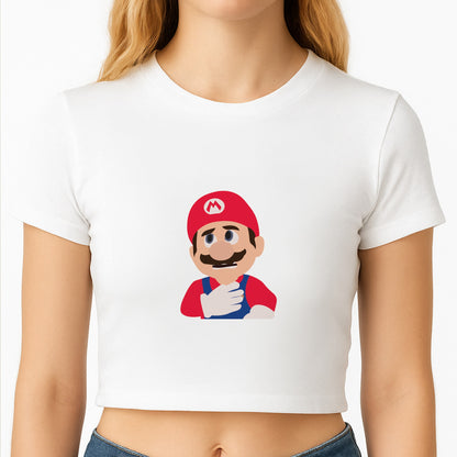 Worried Mario Crop Top