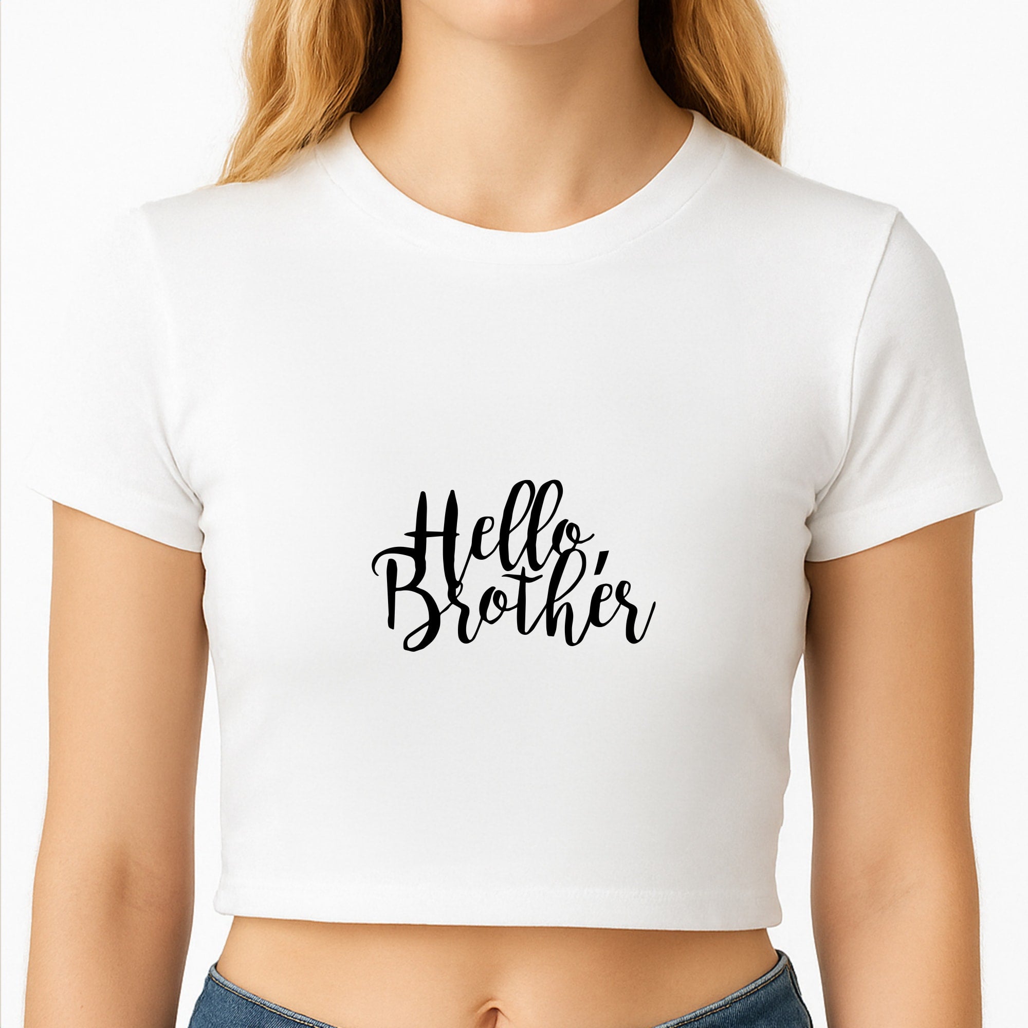 Hello Brother - VD Crop Top