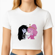 Marceline And Bubblegum Crop Top 2