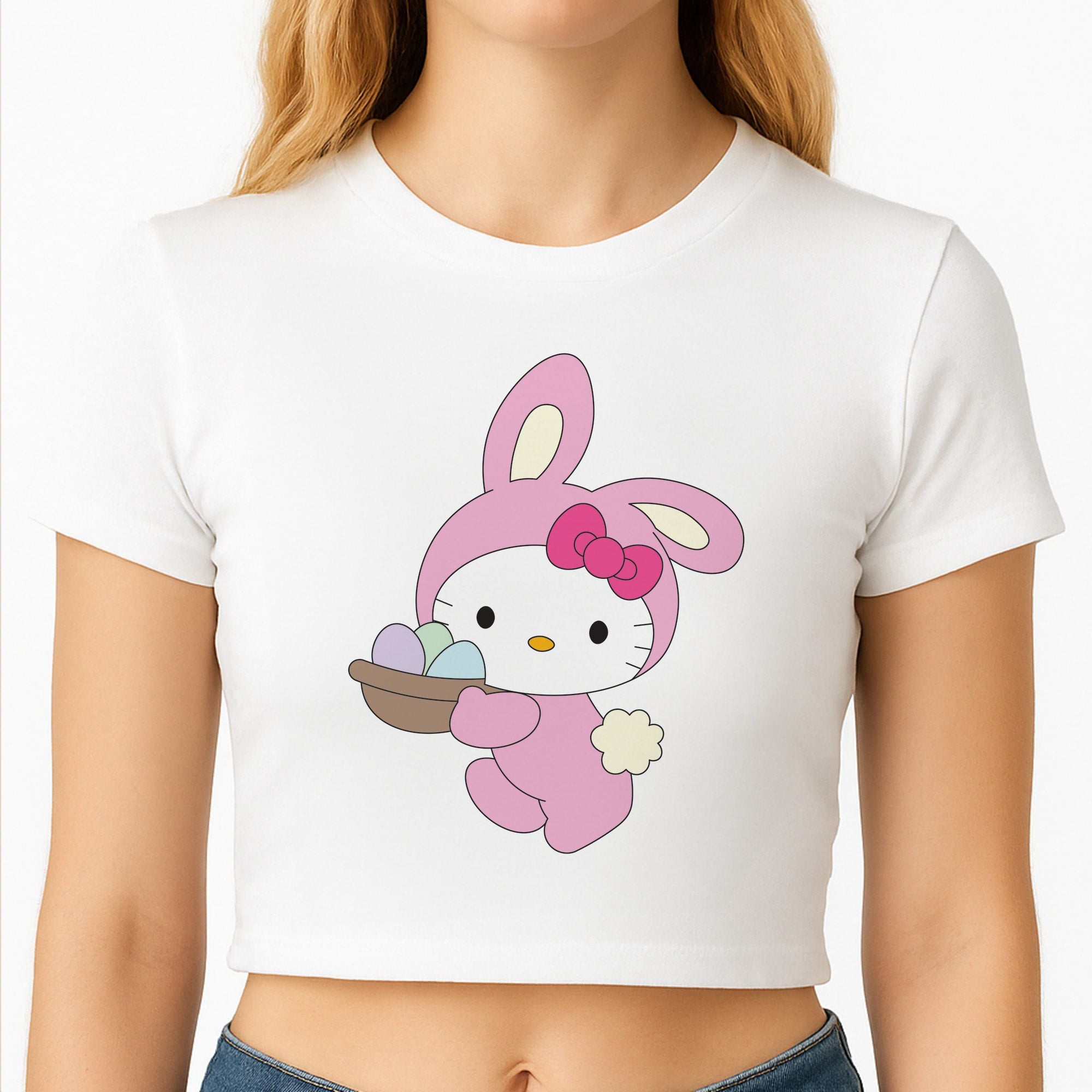 Cute Bunny 2025 Crop Top