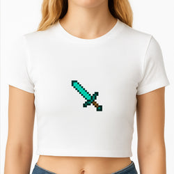 Diamond Sword - Mining Crop Top