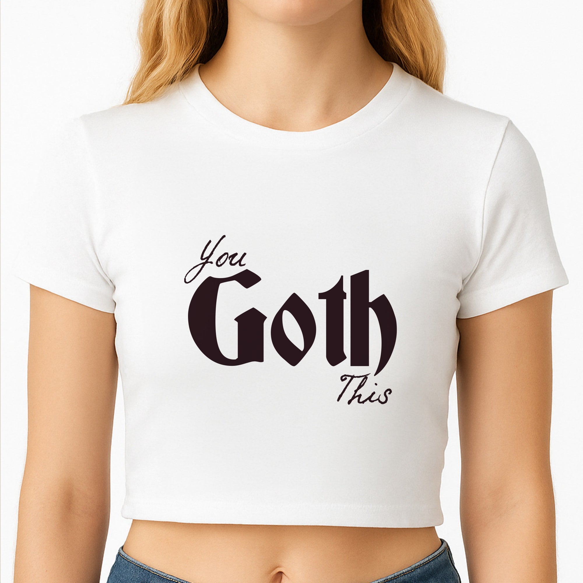 You Goth This Tartan Crop Top