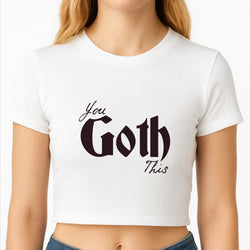 You Goth This Tartan Crop Top