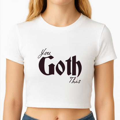 You Goth This Tartan Crop Top