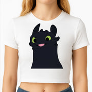 Black Fury Dragon Crop top 2