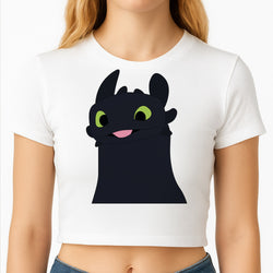 Black Fury Dragon Crop top
