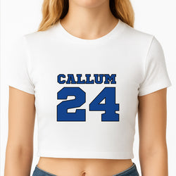 Dark Blue - Personalised Football Crop Top