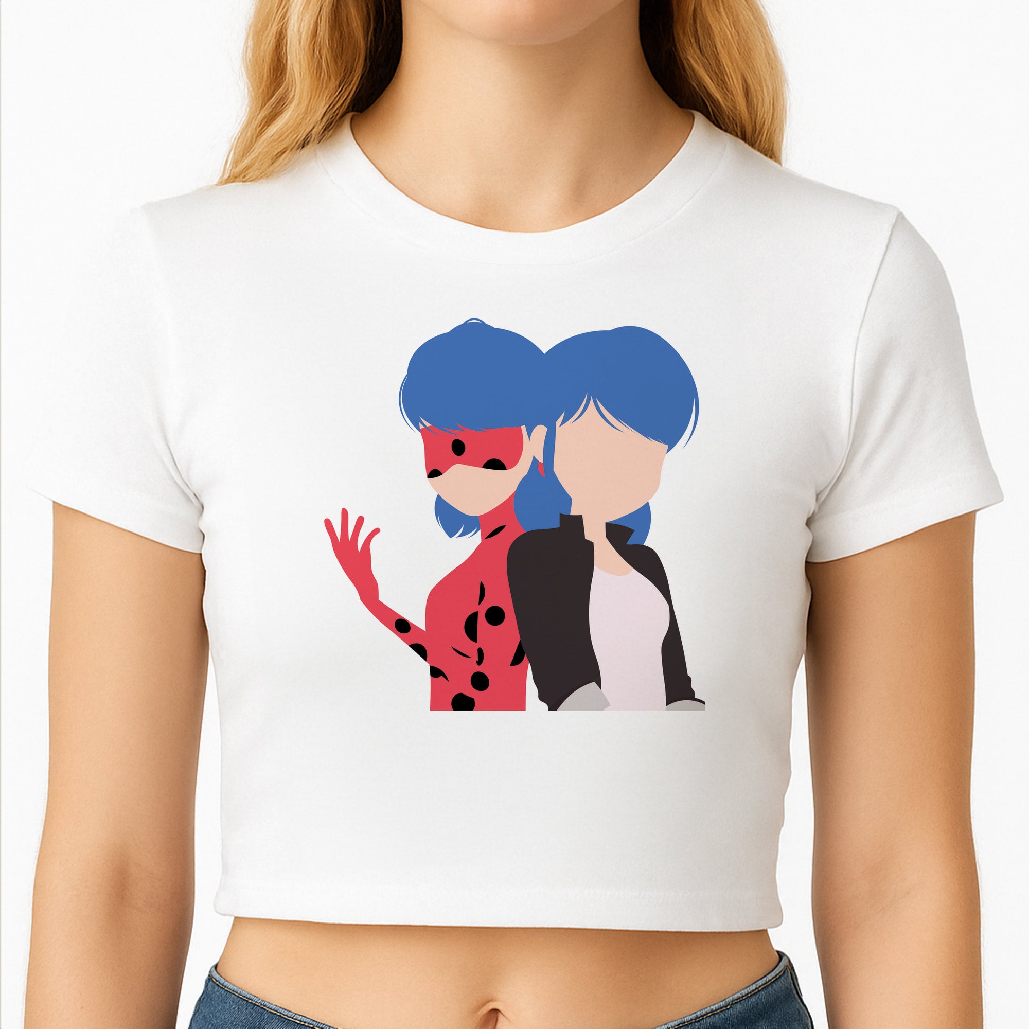 Marinette And Ladybug Crop Top