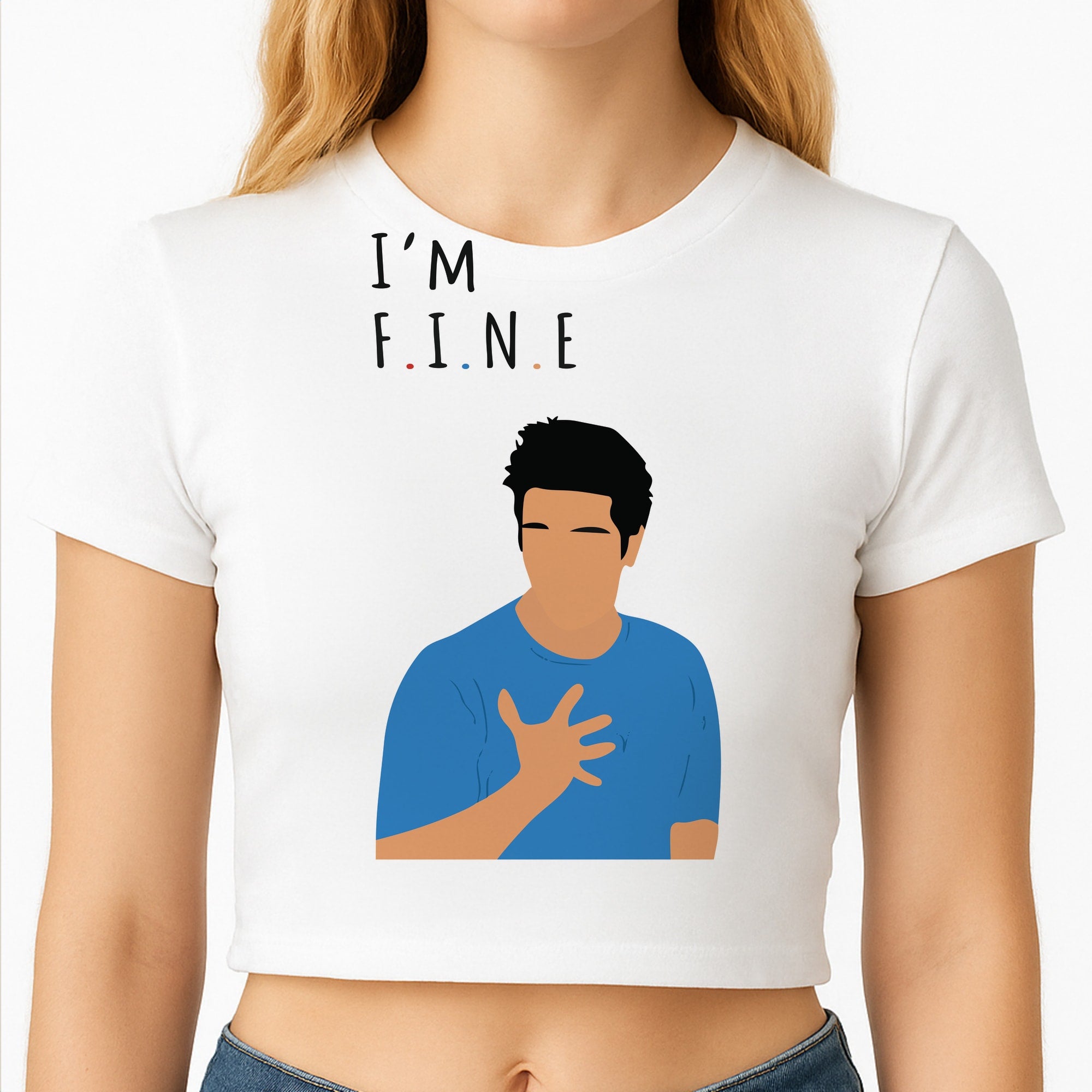 I'm Fine Crop Top