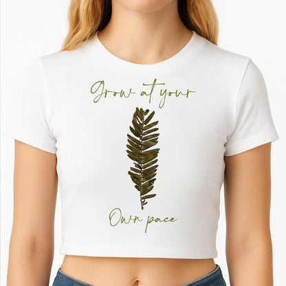 Grow At Your Own Pace Fern Crop Top
