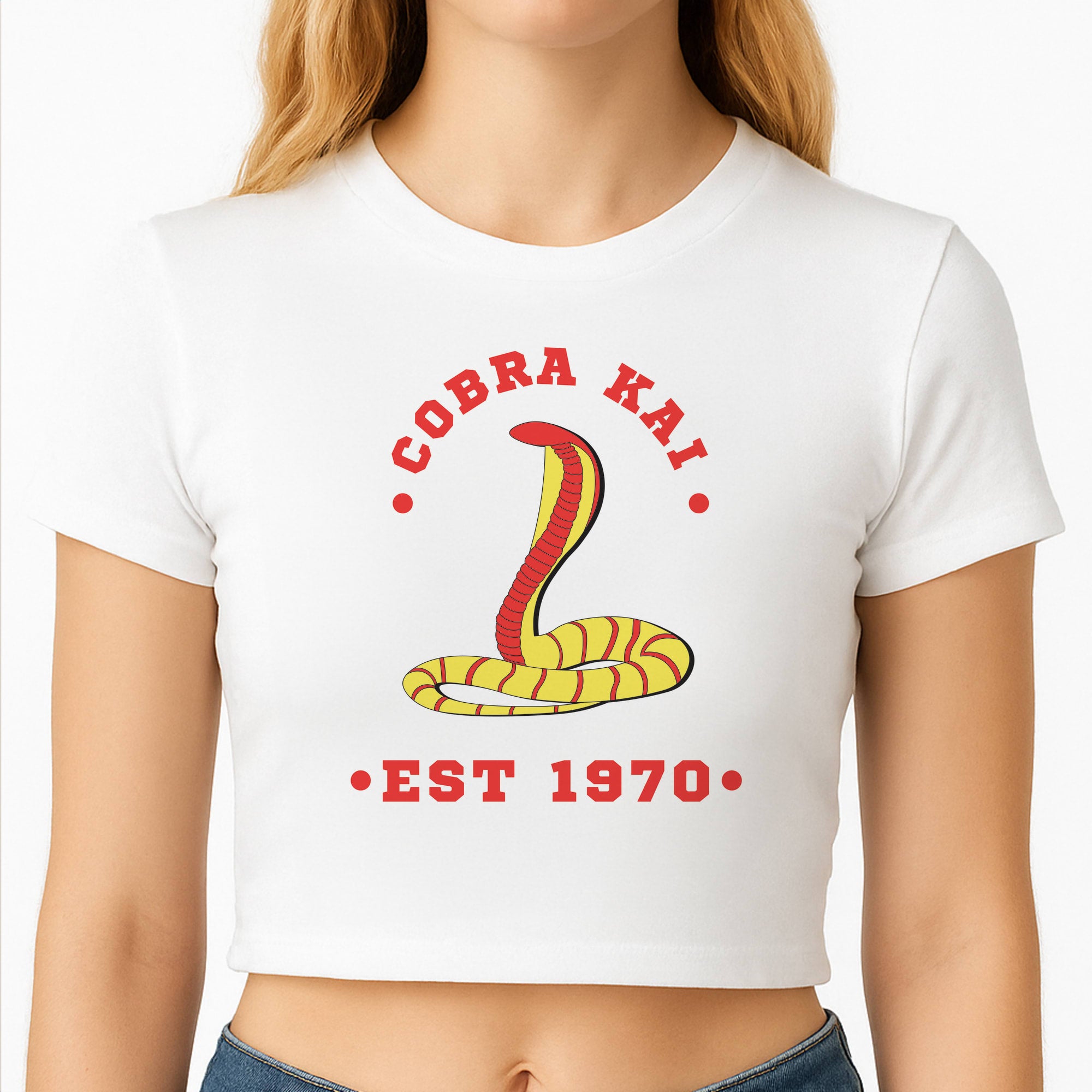 Snake Est 1970 Crop Top