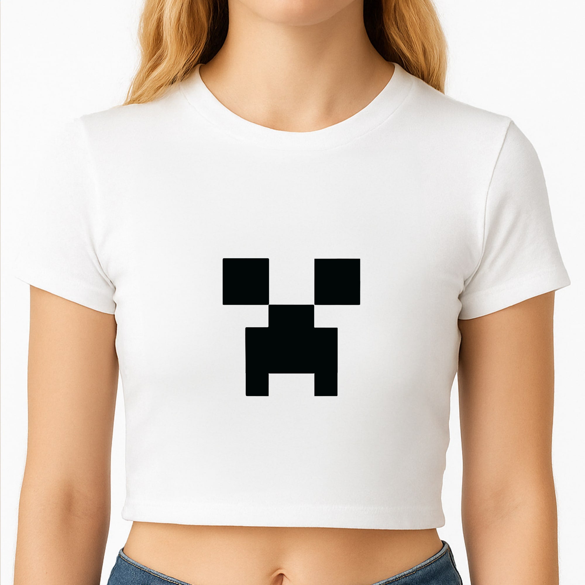 Creeper Face - Mining Crop Top